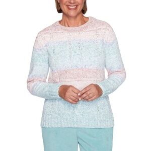 Alfred Dunner St. Moritz Chenille Biadere Sweater 💕